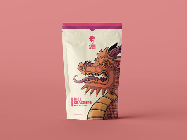 Kaiju Krunch is a fictional Japanese snack company based in British Columbia that aims to bring authentic Japanese recipes to North America.