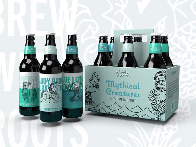 Within BC's roots, stories of mythical creatures lurk. Folkhouse brewery uncovers local folkltales in it's limited edition series "Mythical Creatures".