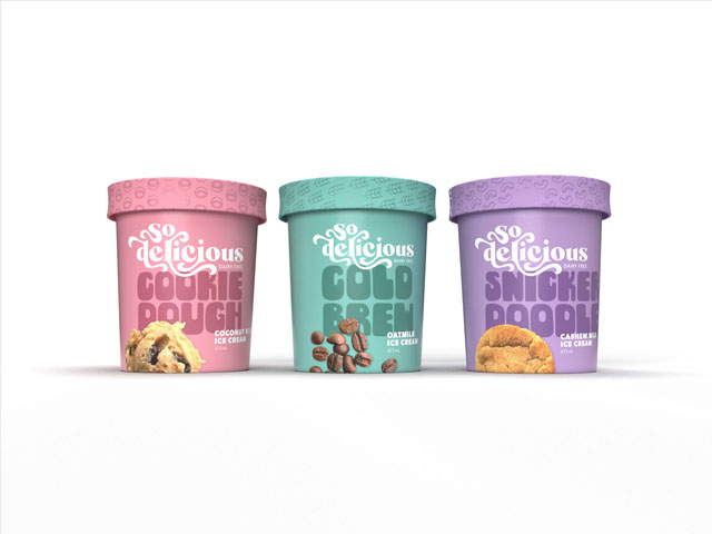 So Delicious is a company that creates sustainable, delicious, dairy-free alternatives like ice cream, bars, and milk.