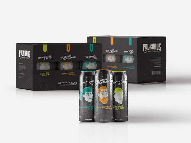 Folkhaus Craft Brewery Collective is a fictional brewery that positions itself as a collective, where members can be directly active within the process. This design is a limited edition beer series, Meet the Gang.