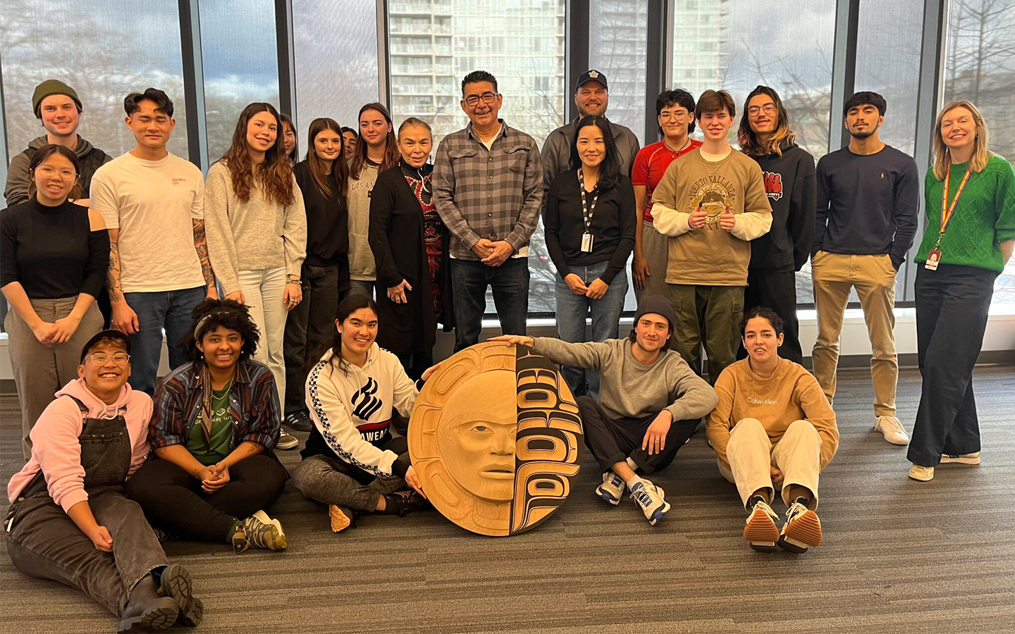 Exploring West Coast Art Workshop photo of Khlatie-bhi with students