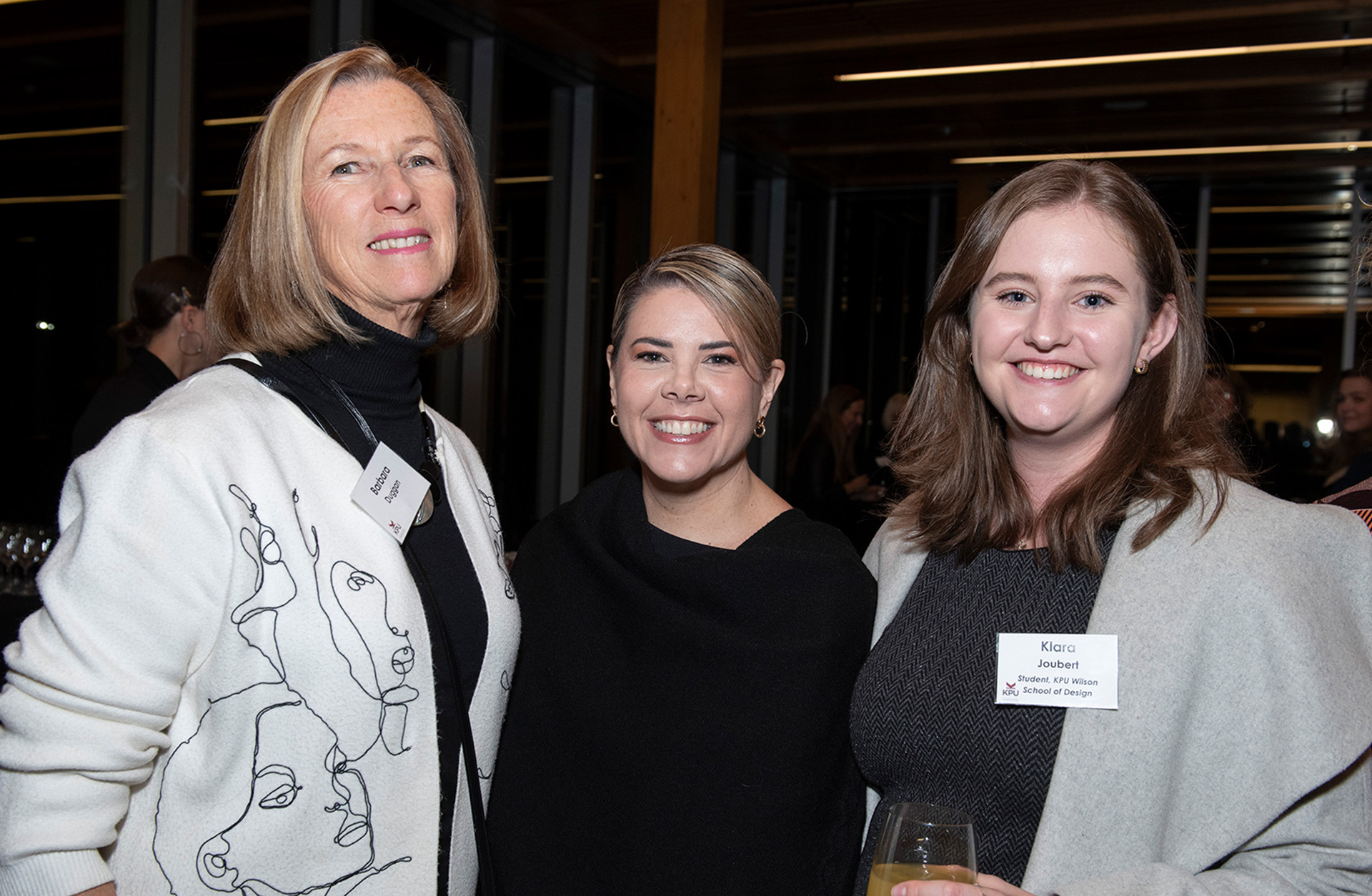 Gavilanez with Student Assistant Klara Joubert at The 2023 Donor Reception