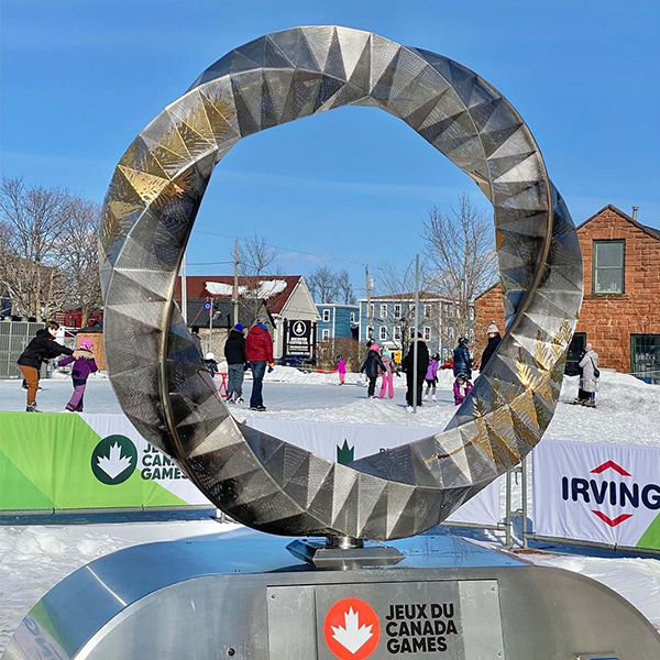 Final Cauldron in the daylight at the Canada games