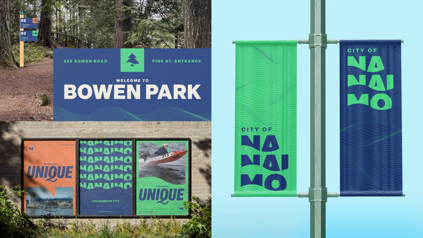 Graphic rebrand for the City of Naniamo